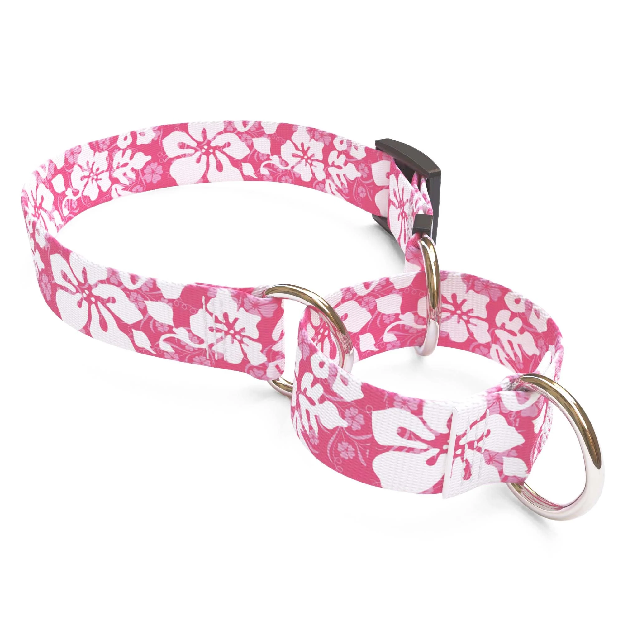 Island Floral Pink Dog Collar - Image 3