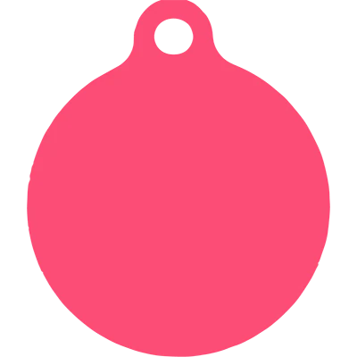 Island Floral Pink HD Dog ID Tag - Image 4