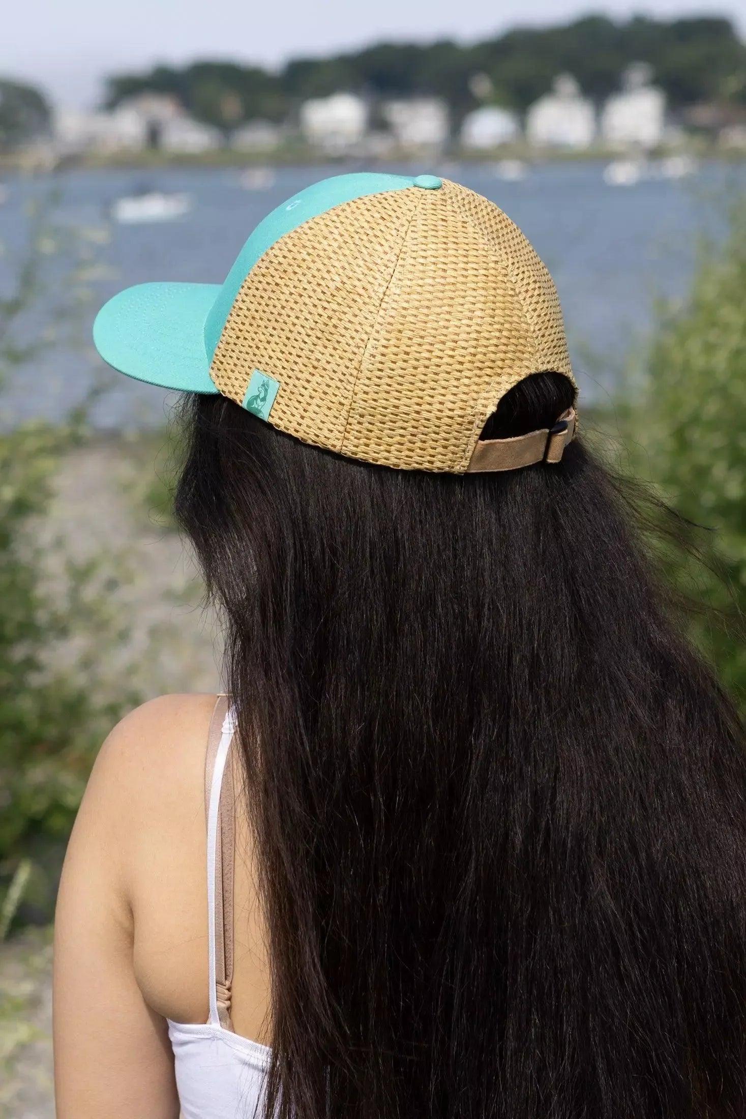 Island Vibes Baseball Cap with Raffia - Image 4