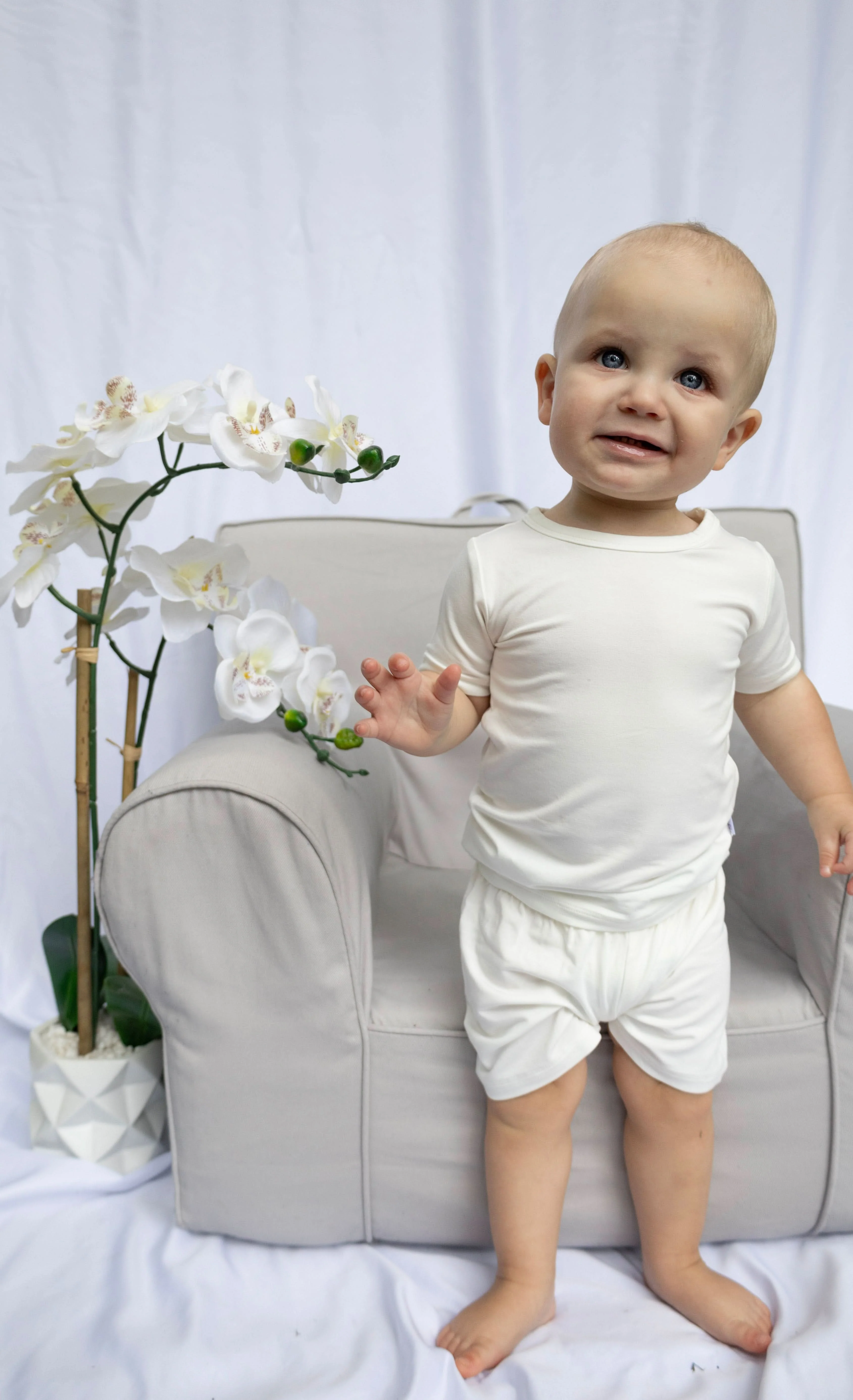 Ivory | Short Sleeve Pajamas - Image 2