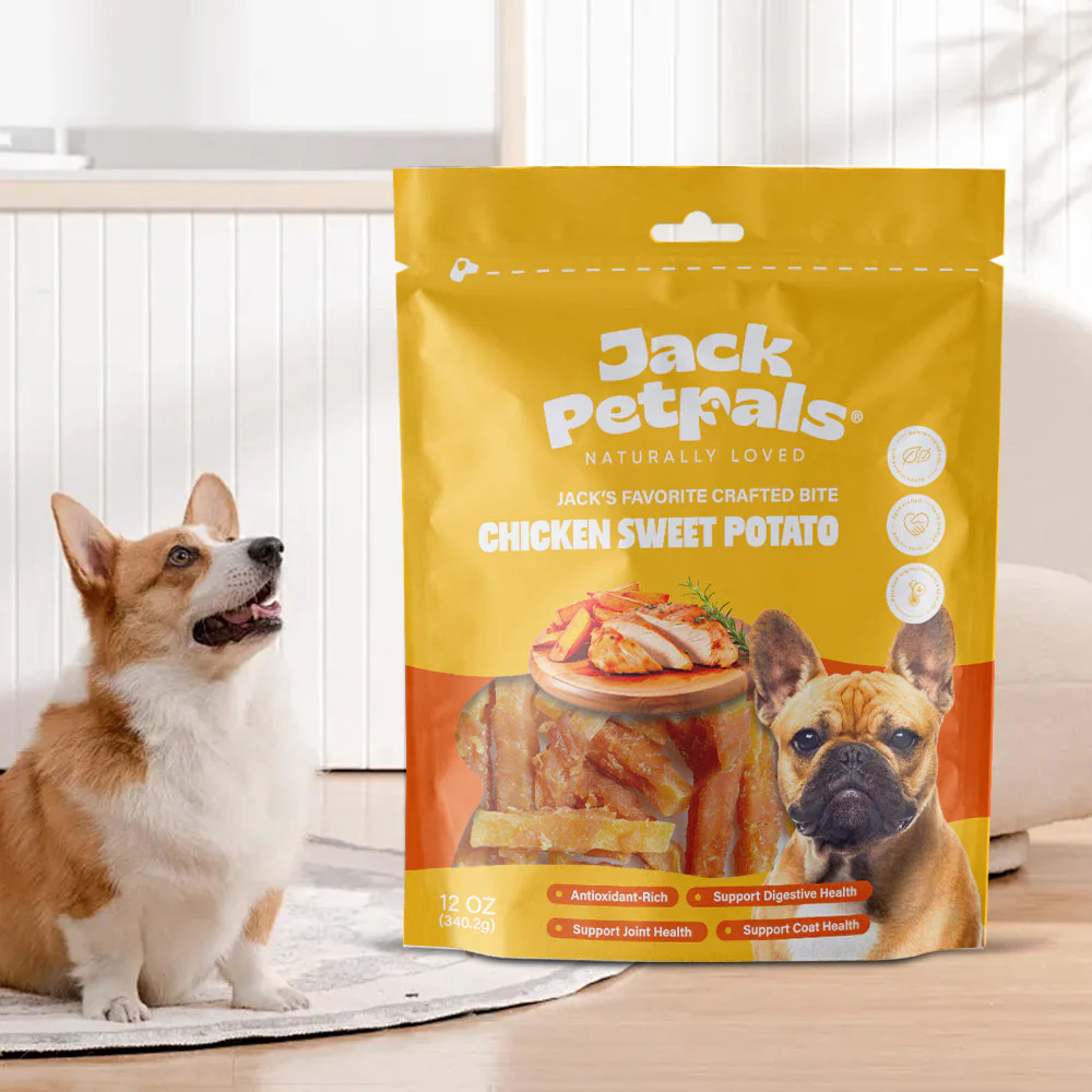 Jack PetPals Crafted Bite Chicken Sweet Potato Dog Treats (12oz) - Image 3