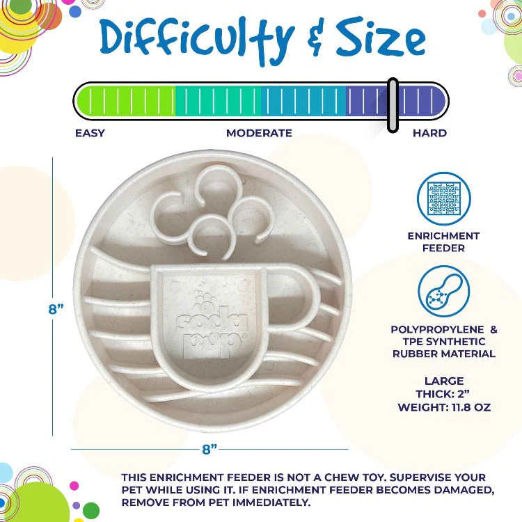 Java eBowl Deep Slow Feeder Dog Bowl for Enrichment | USA Made - Image 4