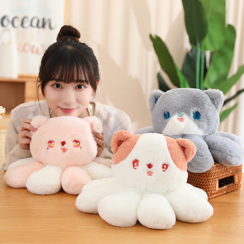 Jellyfish Cat Doll Cute Octopus Kitten Plush Toy - Image 2