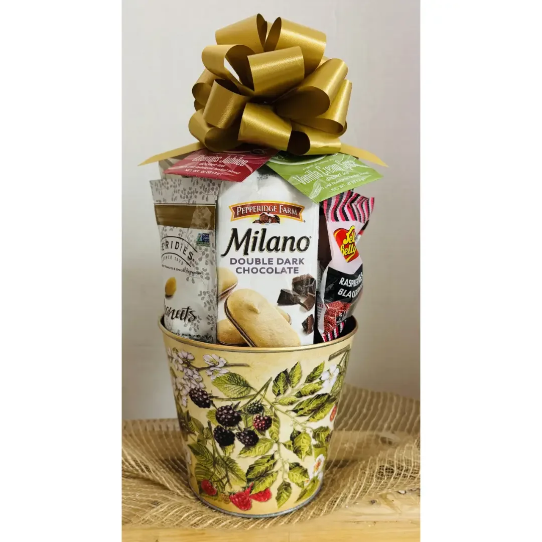 Jenny's Small Berry Gift Tin Basket - Gourmet Snacks in Reusable Berry Tin - Image 3