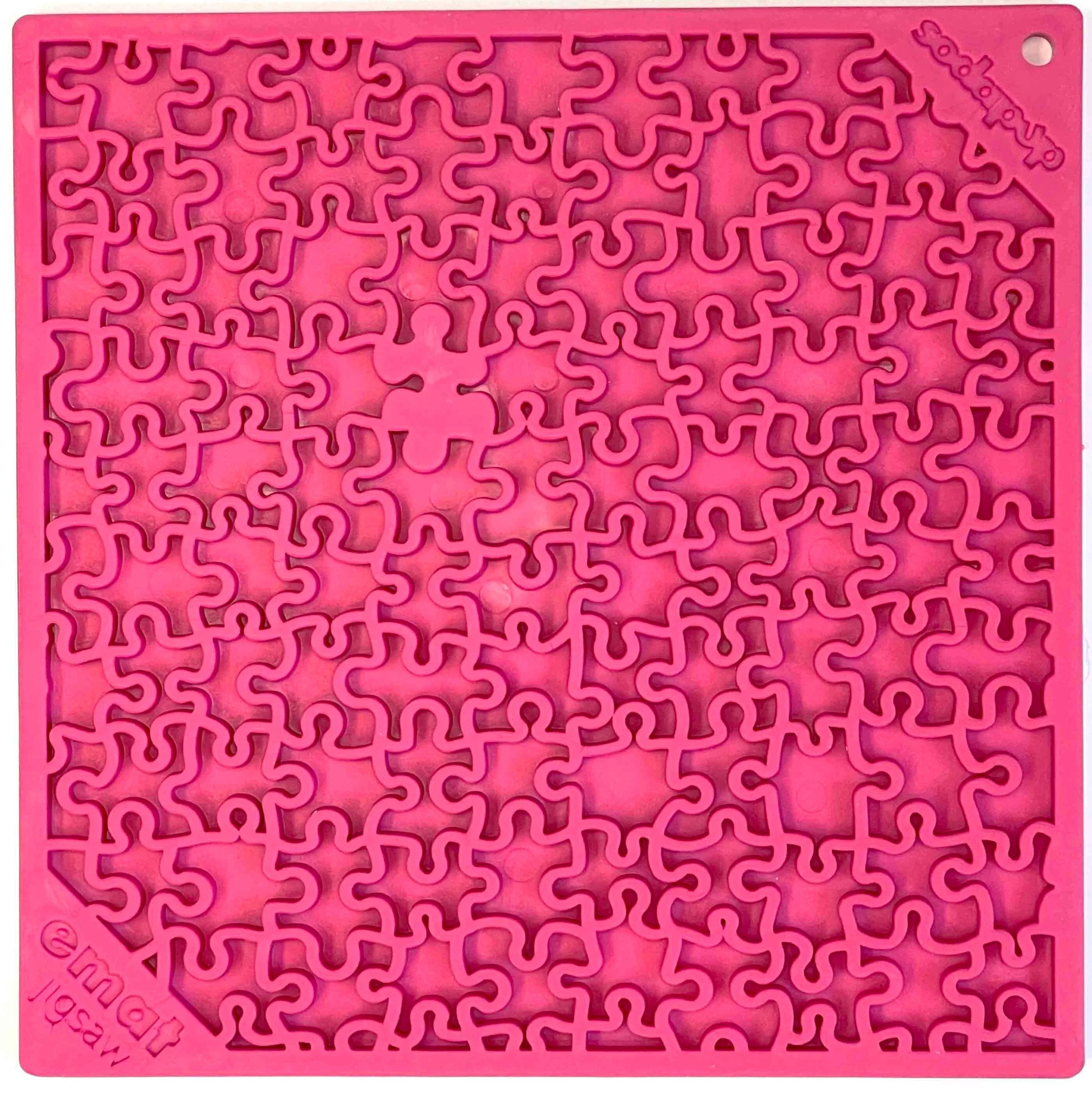 Jigsaw Puzzle eMat - Enrichment Lick Mat for Dogs and Cats | eMat Enrichment Toy for Anxiety Relief | USA Made - Image 2