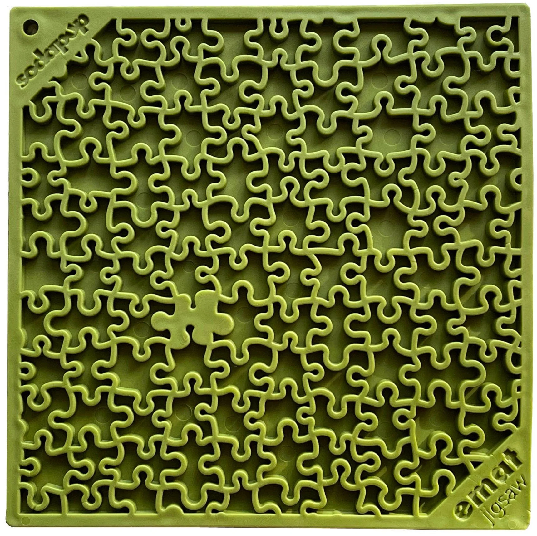 Jigsaw Puzzle eMat - Enrichment Lick Mat for Dogs and Cats | eMat Enrichment Toy for Anxiety Relief | USA Made - Image 3