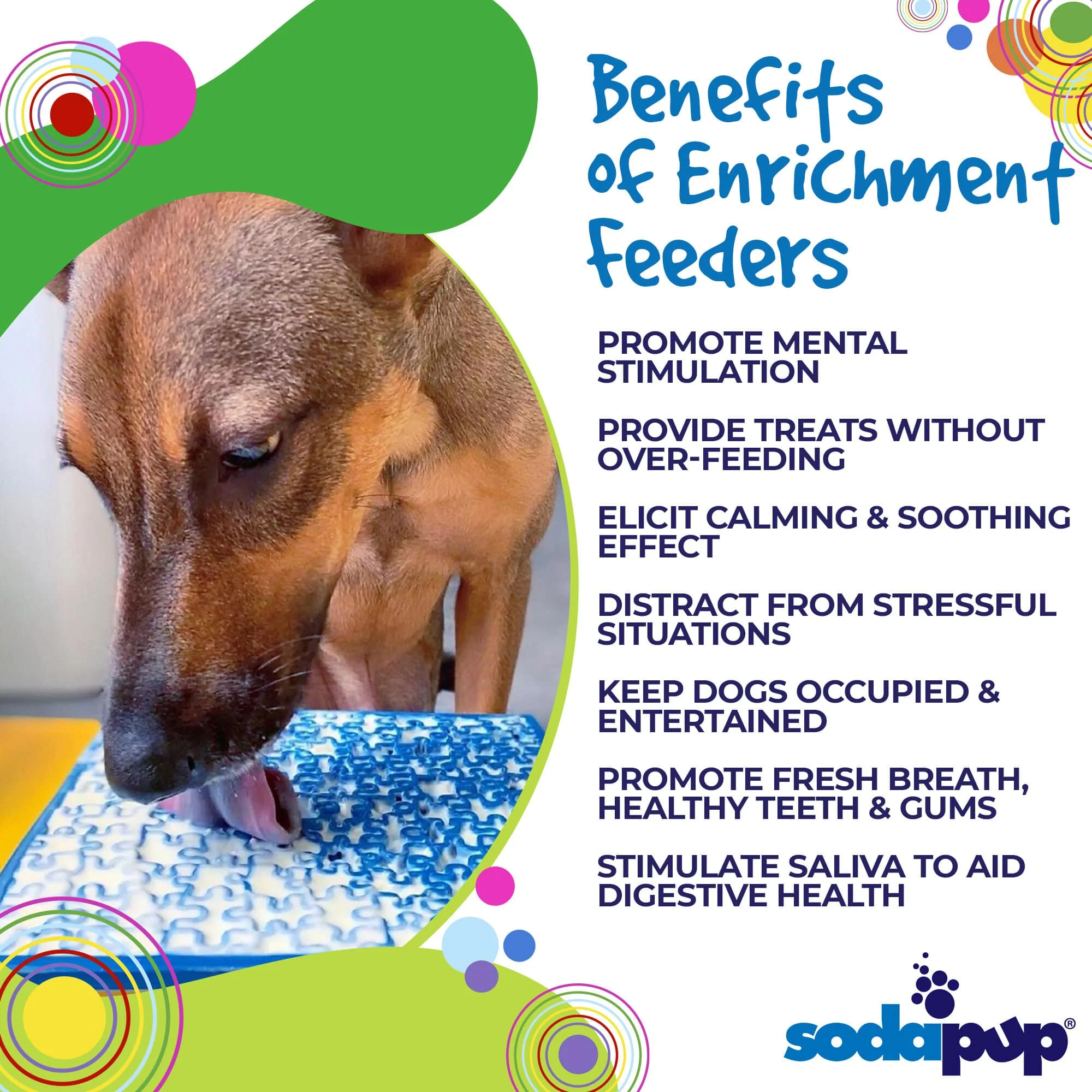 Jigsaw Puzzle eMat - Enrichment Lick Mat for Dogs and Cats | eMat Enrichment Toy for Anxiety Relief | USA Made - Image 5