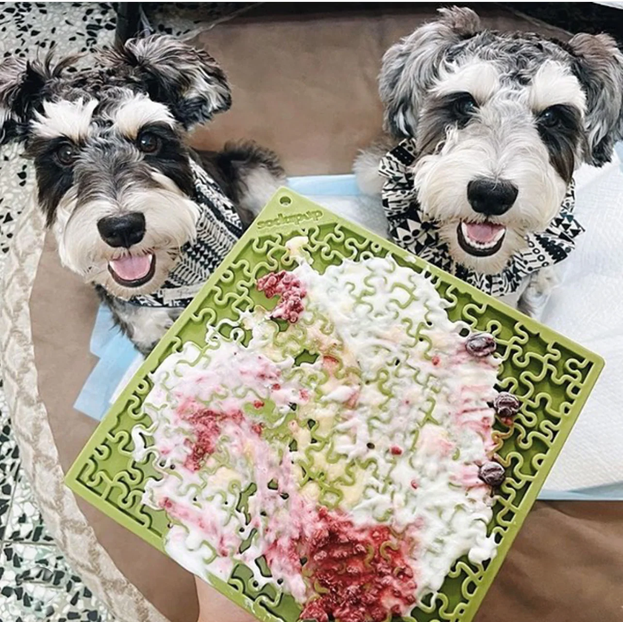 Jigsaw Puzzle eMat - Enrichment Lick Mat for Dogs and Cats | eMat Enrichment Toy for Anxiety Relief | USA Made - Image 8