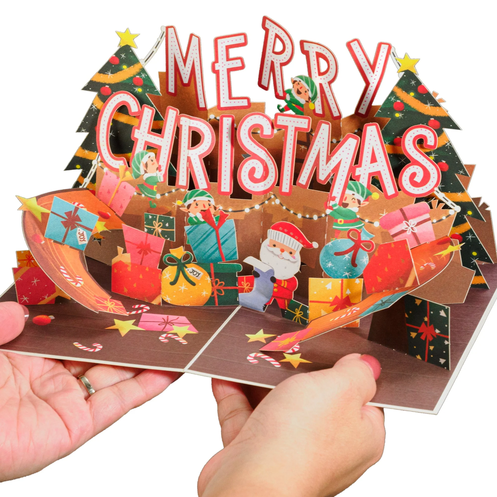 Jolly Merry Christmas Pop Up Card - Image 3