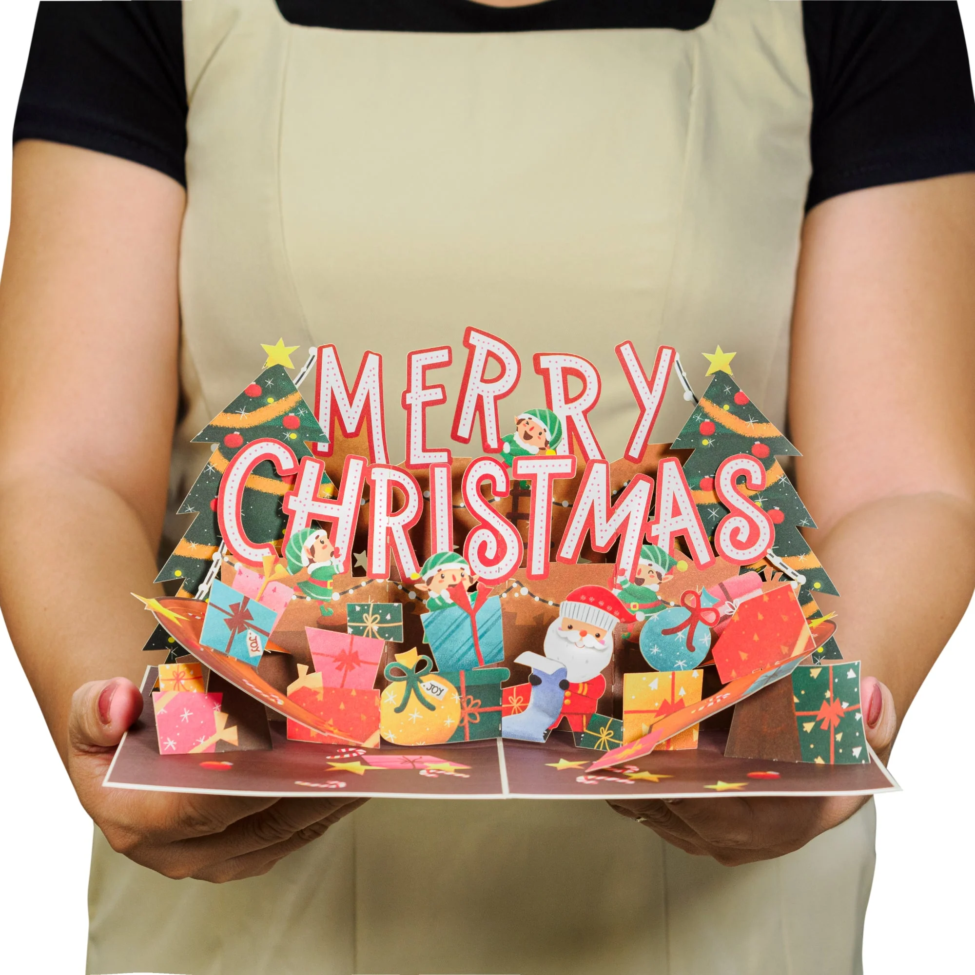 Jolly Merry Christmas Pop Up Card - Image 4
