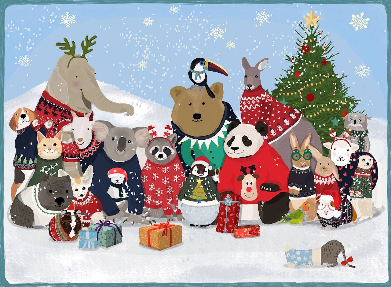 Joy to the Wool 500 Piece Christmas Puzzle by Puzzlefolk - Image 3