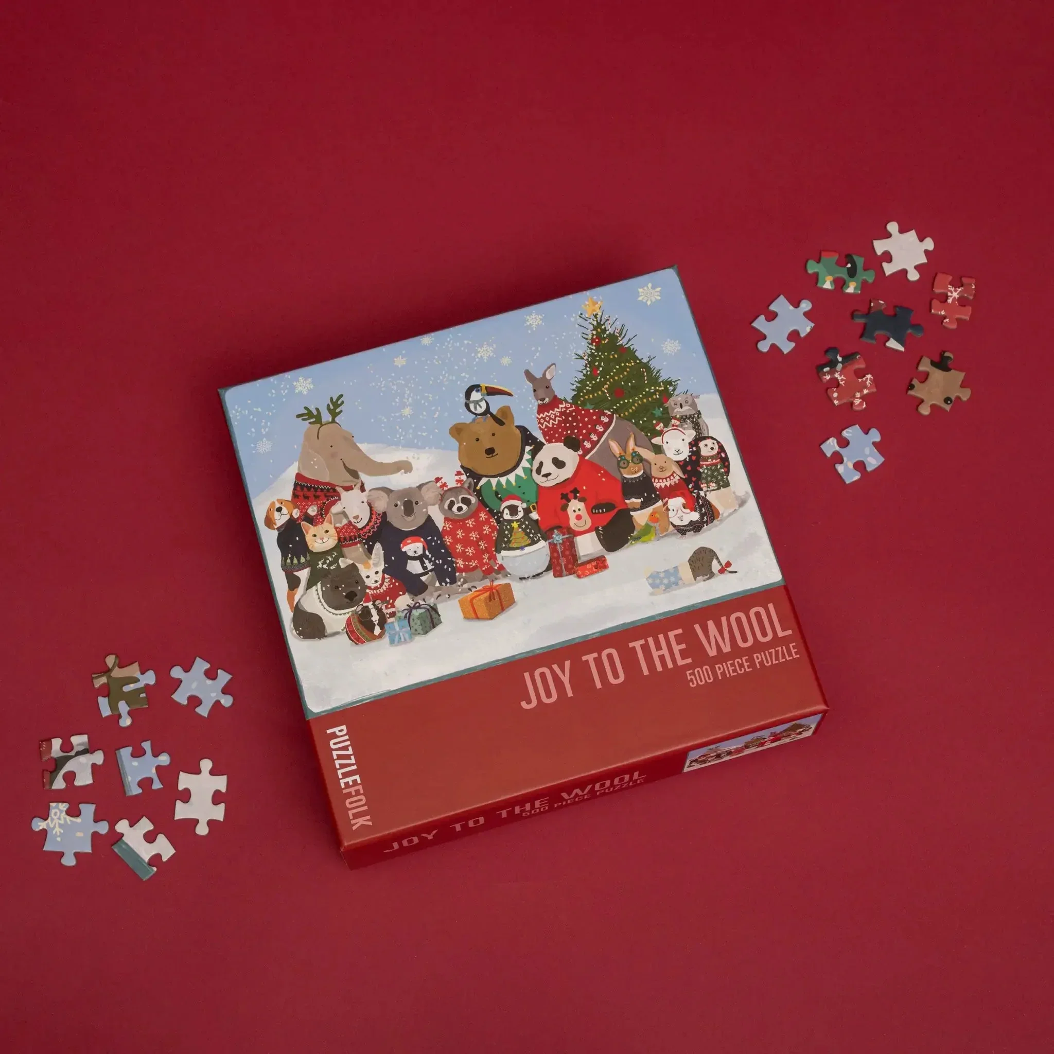 Joy to the Wool 500 Piece Christmas Puzzle by Puzzlefolk - Image 4