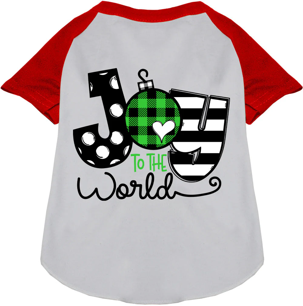 Joy to the World Pet Raglan Shirt - Image 3
