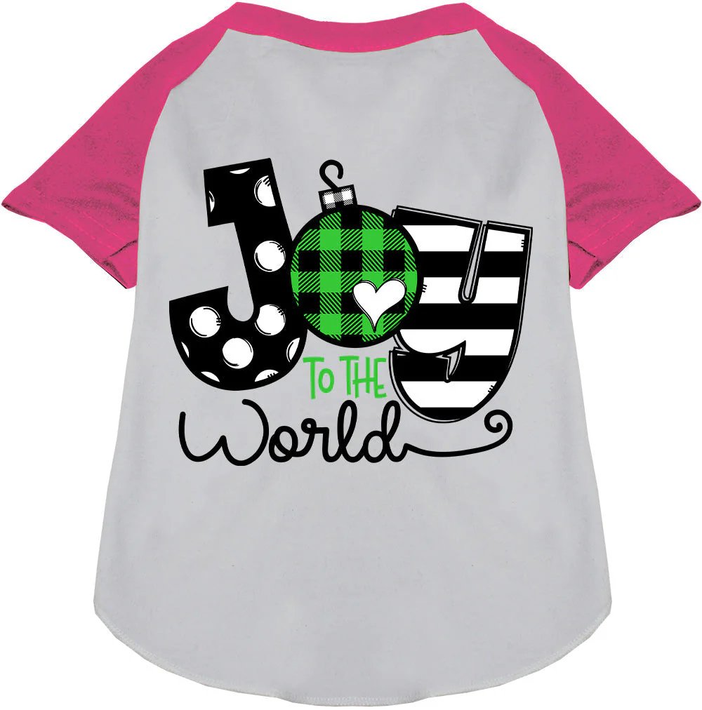 Joy to the World Pet Raglan Shirt - Image 5