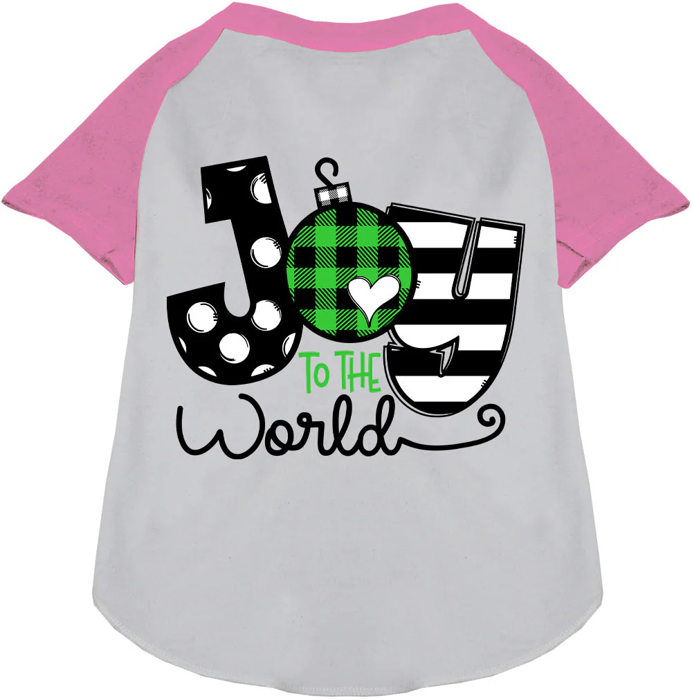 Joy to the World Pet Raglan Shirt - Image 6