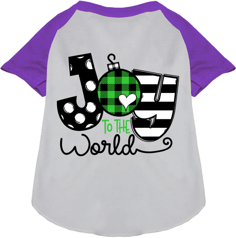 Joy to the World Pet Raglan Shirt - Image 7