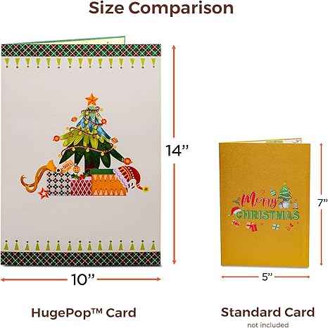 Jumbo Merry Christmas Pop Up Card - Image 10