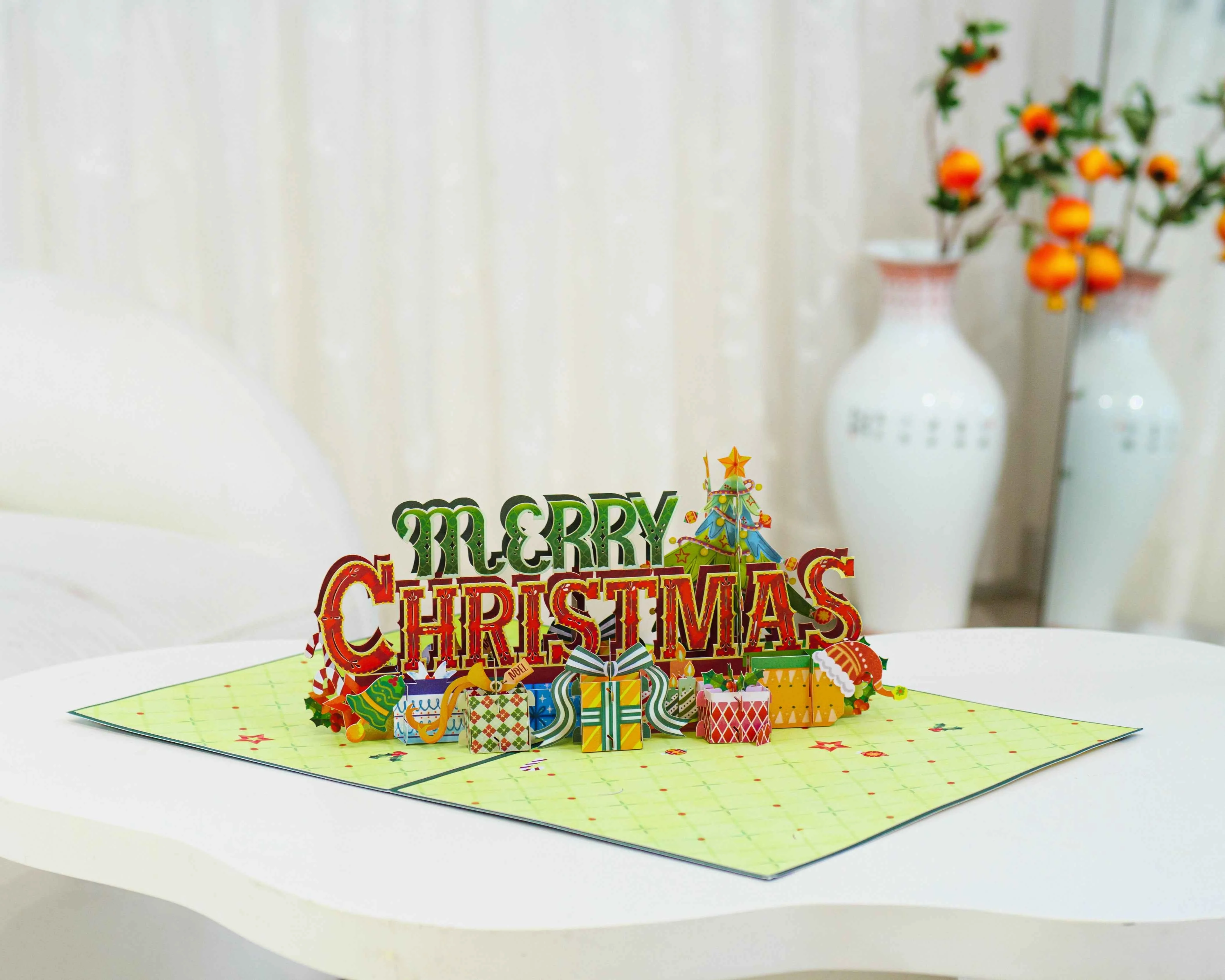 Jumbo Merry Christmas Pop Up Card - Image 6