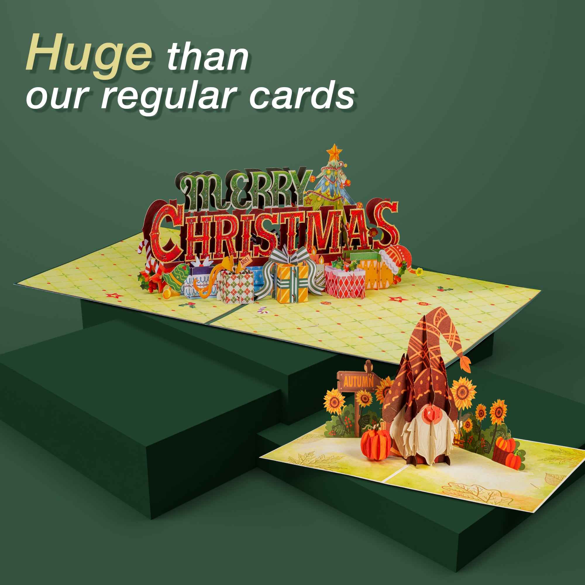 Jumbo Merry Christmas Pop Up Card - Image 8