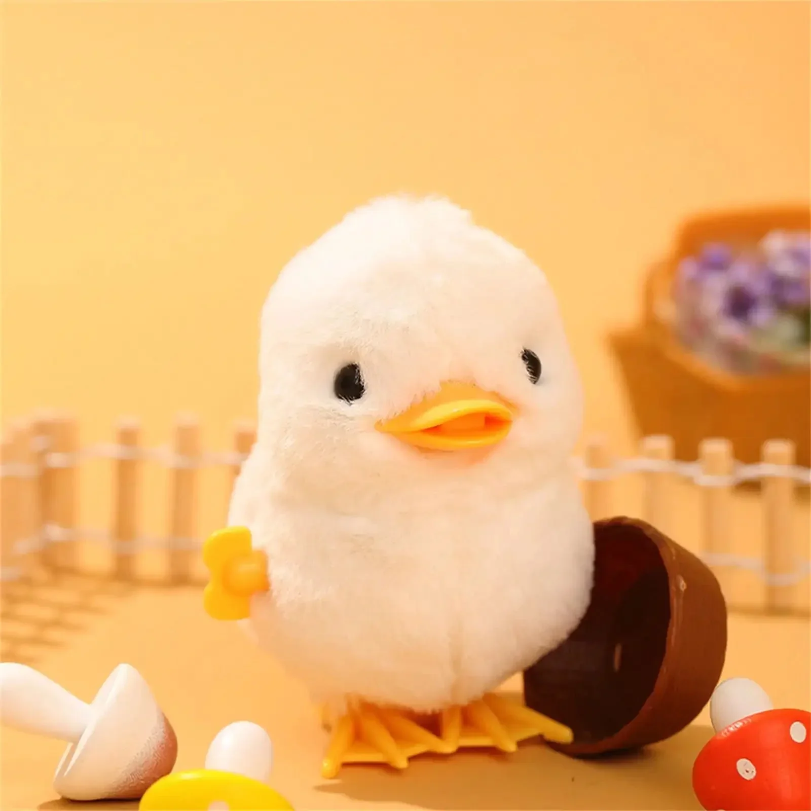 Jumping Chicken Duck Toy, Simulation Plush Jumping Duck Interactive Toy, Small Animal, Birthday Gift - Image 5