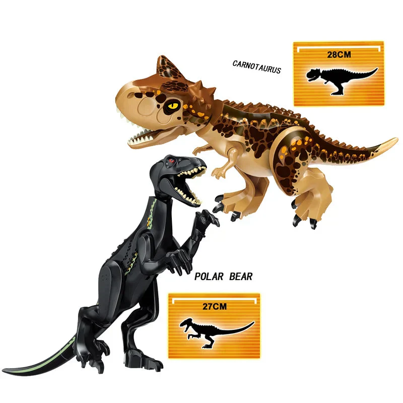 Jurassic World 3 Brutal Raptor Building Blocks Dinosaur Bricks Tyrannosaurus Indominus I-Rex Assemble Toy For Children - Image 2