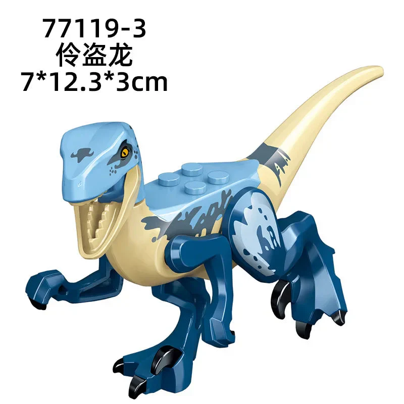 Jurassic World 3 Brutal Raptor Building Blocks Dinosaur Bricks Tyrannosaurus Indominus I-Rex Assemble Toy For Children - Image 22