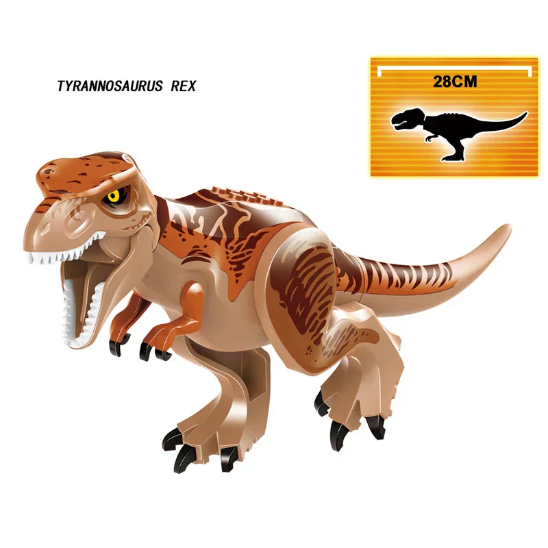 Jurassic World 3 Brutal Raptor Building Blocks Dinosaur Bricks Tyrannosaurus Indominus I-Rex Assemble Toy For Children - Image 3