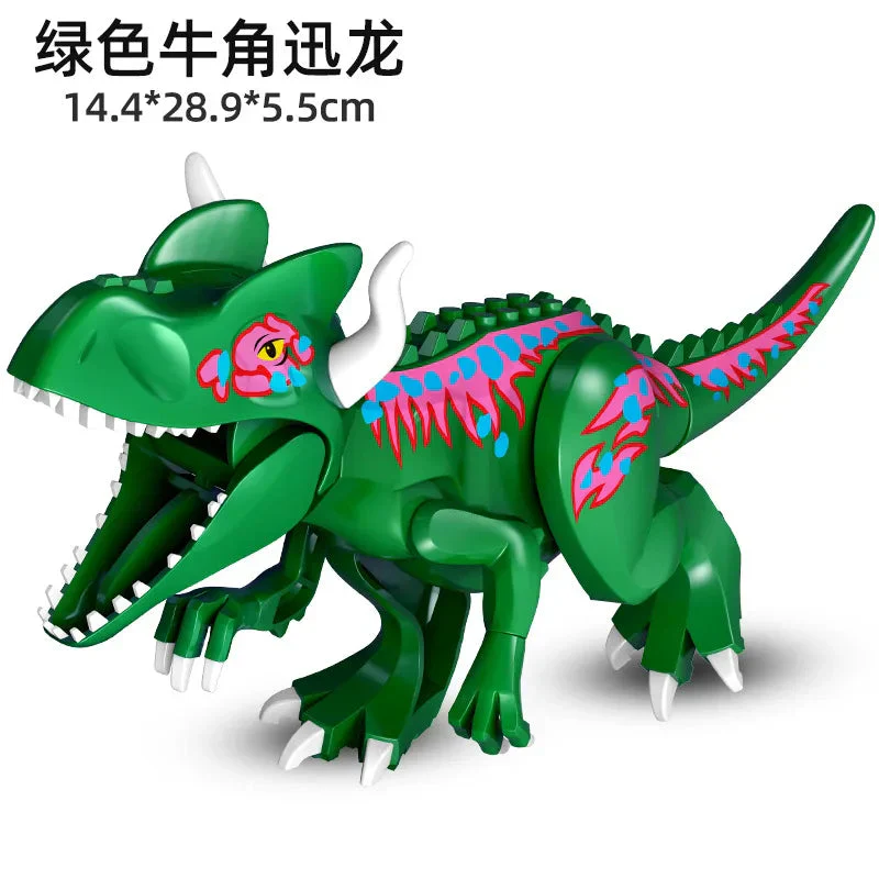 Jurassic World 3 Brutal Raptor Building Blocks Dinosaur Bricks Tyrannosaurus Indominus I-Rex Assemble Toy For Children - Image 36