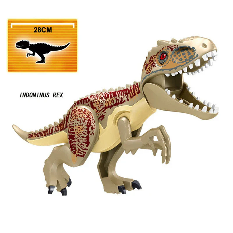 Jurassic World 3 Brutal Raptor Building Blocks Dinosaur Bricks Tyrannosaurus Indominus I-Rex Assemble Toy For Children - Image 5