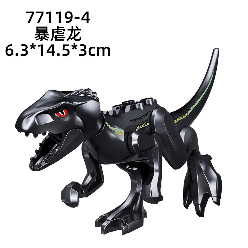 Jurassic World 3 Brutal Raptor Building Blocks Dinosaur Bricks Tyrannosaurus Indominus I-Rex Assemble Toy For Children - Image 51