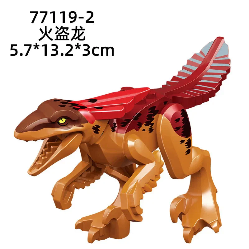 Jurassic World 3 Brutal Raptor Building Blocks Dinosaur Bricks Tyrannosaurus Indominus I-Rex Assemble Toy For Children - Image 52