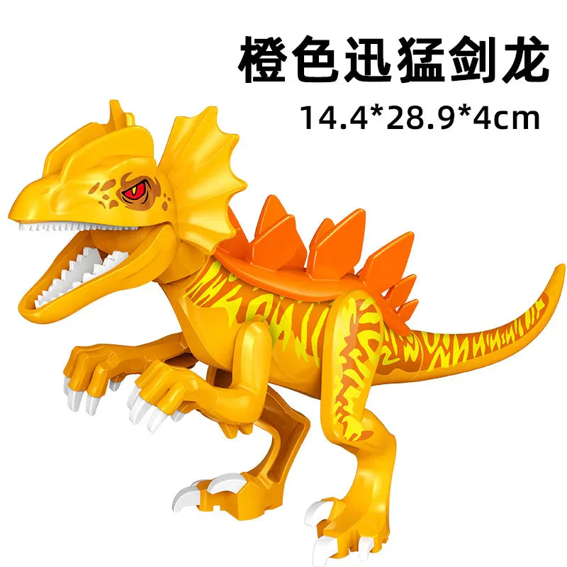 Jurassic World 3 Brutal Raptor Building Blocks Dinosaur Bricks Tyrannosaurus Indominus I-Rex Assemble Toy For Children - Image 6