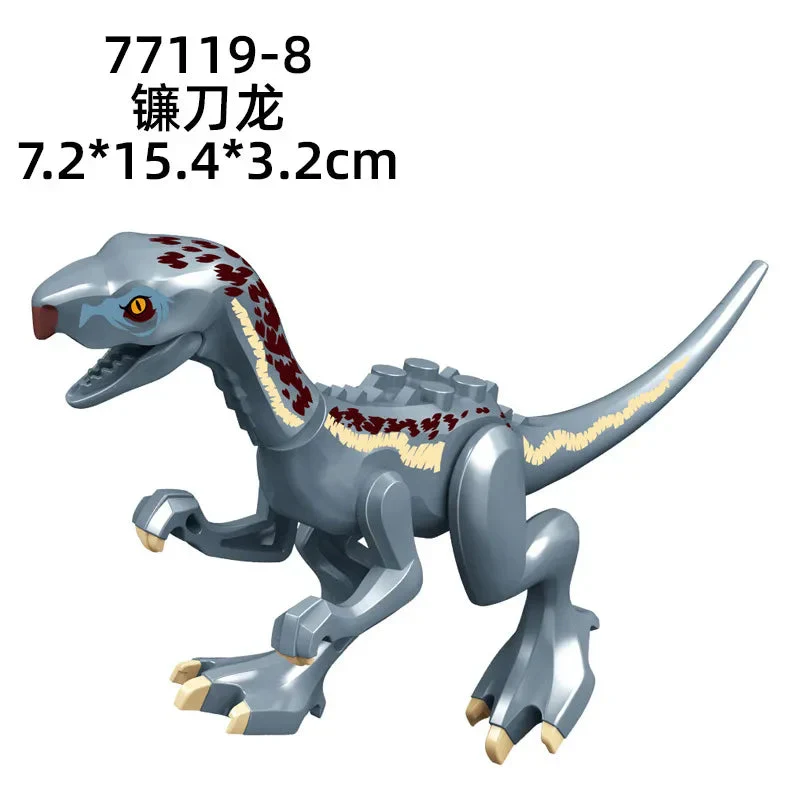 Jurassic World 3 Brutal Raptor Building Blocks Dinosaur Bricks Tyrannosaurus Indominus I-Rex Assemble Toy For Children - Image 70