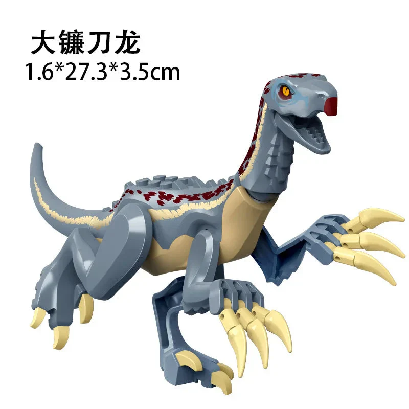 Jurassic World 3 Brutal Raptor Building Blocks Dinosaur Bricks Tyrannosaurus Indominus I-Rex Assemble Toy For Children - Image 74