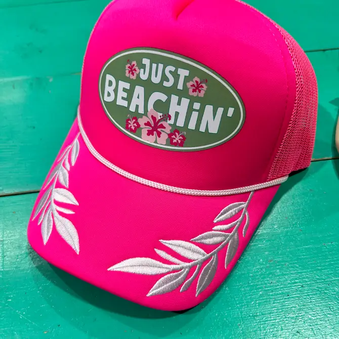 Just Beachin' Trucker Hat - Image 3