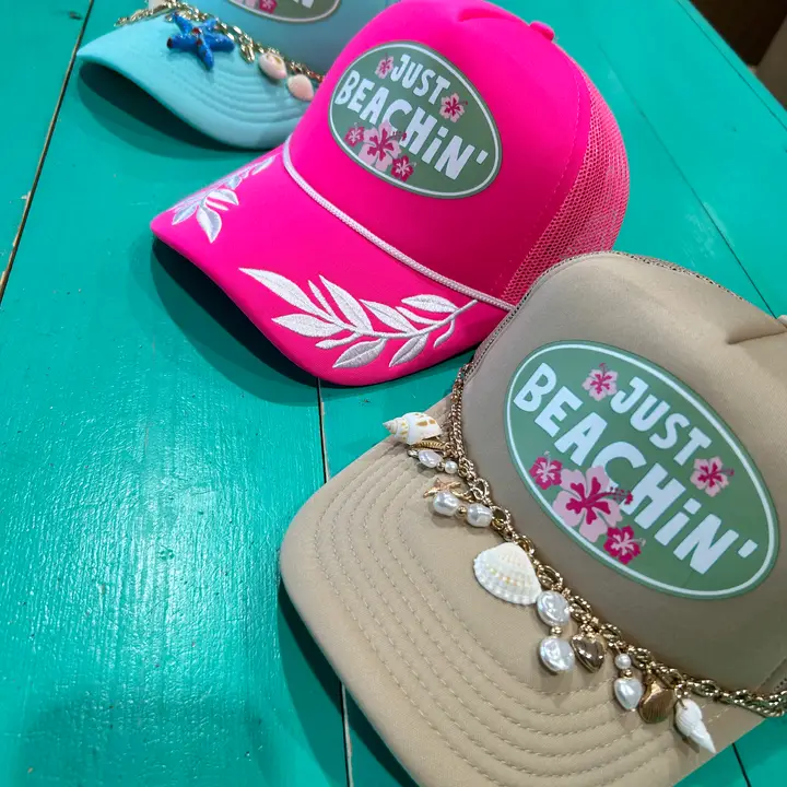 Just Beachin' Trucker Hat - Image 6