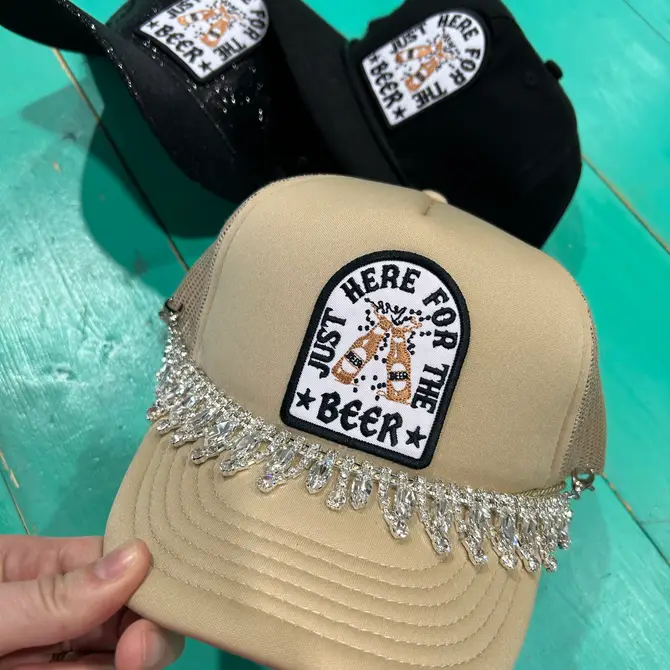 Just Here For The Beer Trucker Hat - Image 2