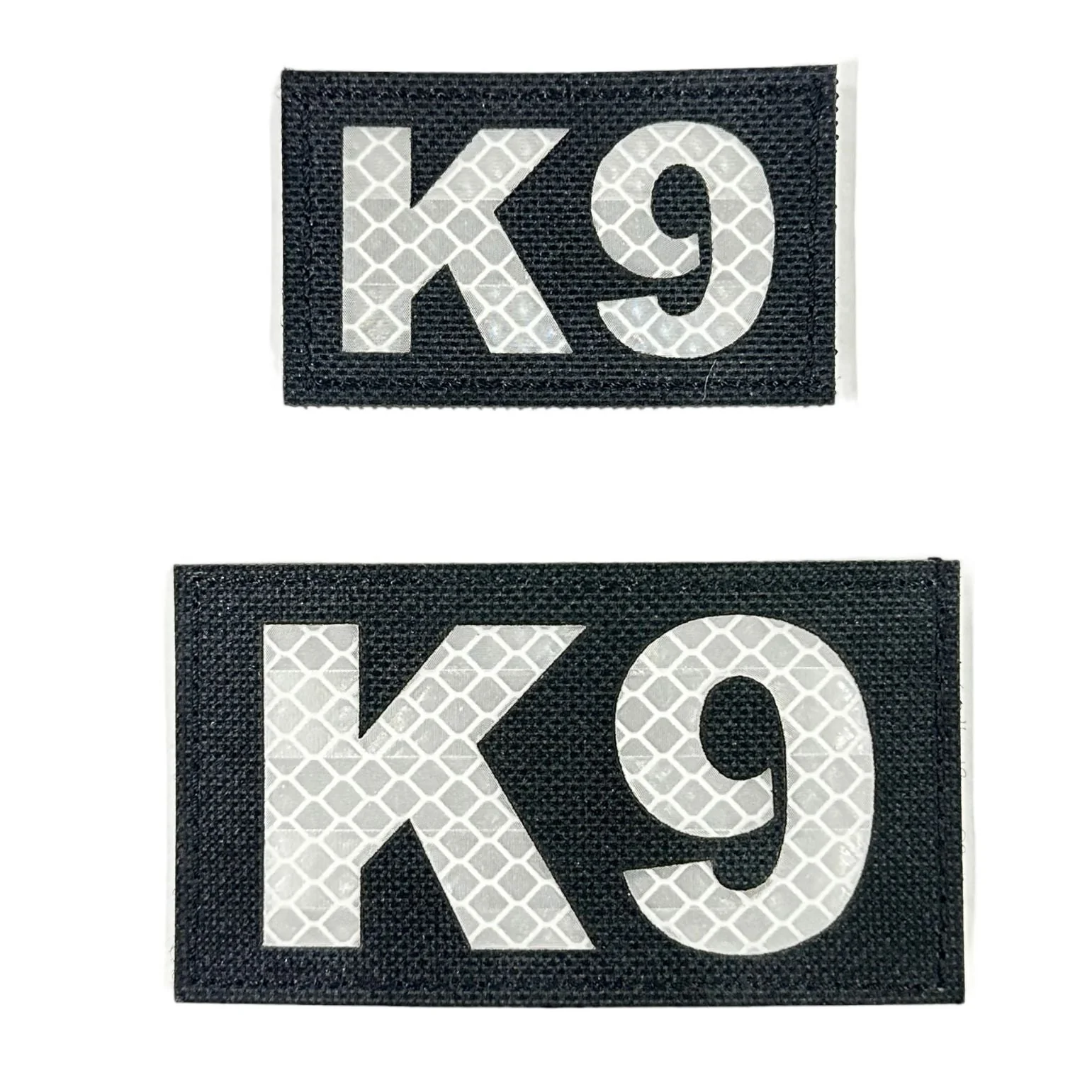 K9 Laser Cut Reflective Morale Patch in Black - Image 2