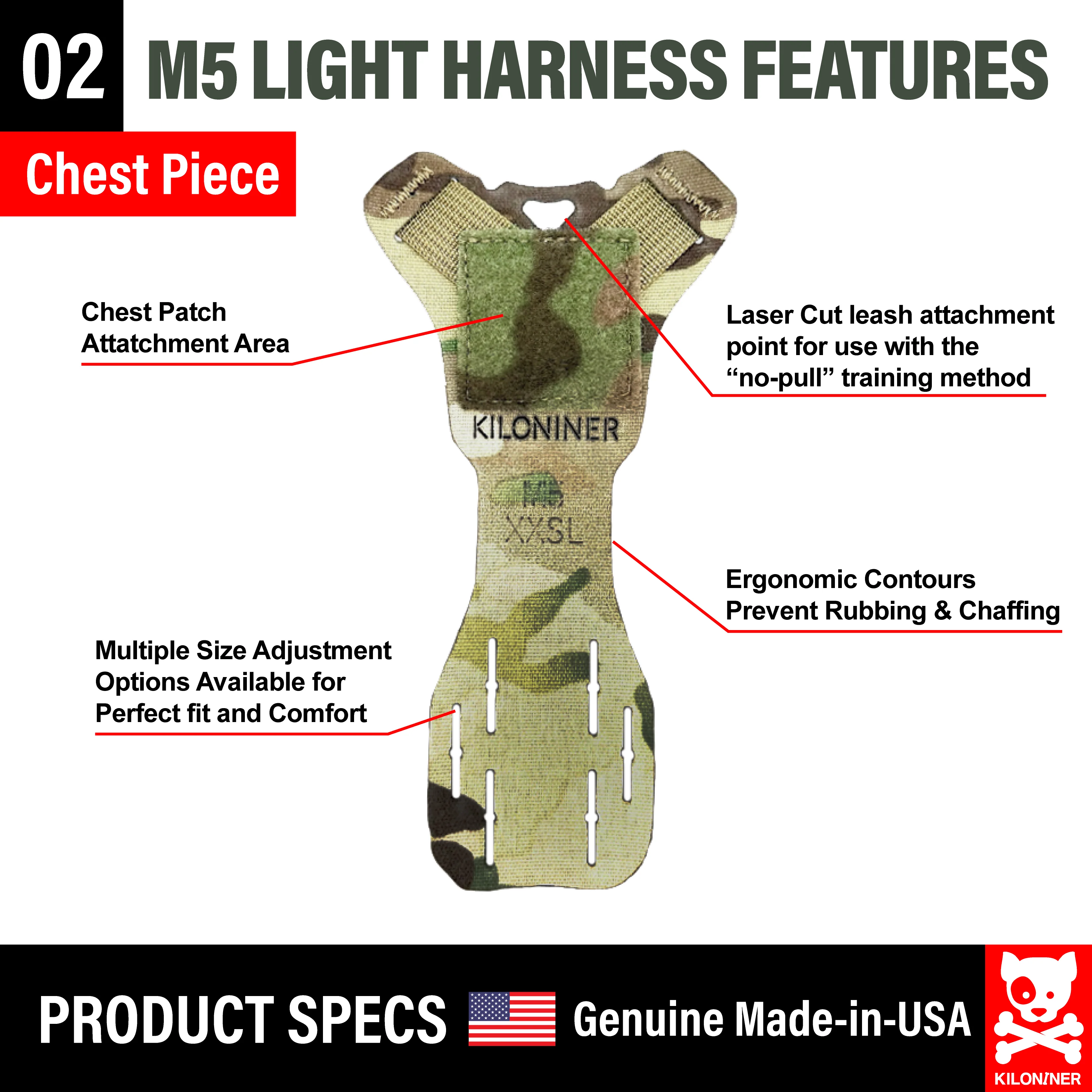 K9R - M5 MOLLE Light Vest - Image 9