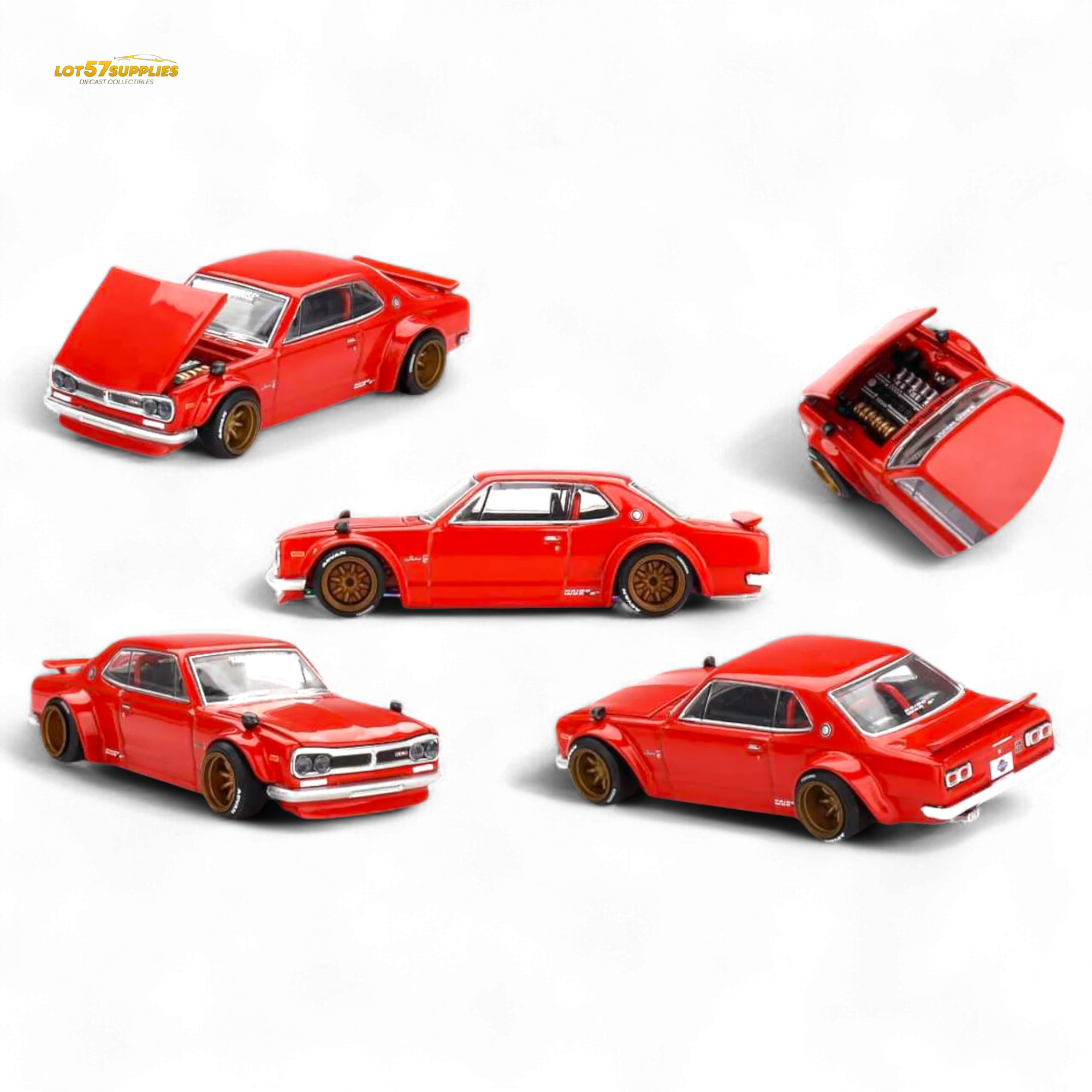 Kaido House Nissan Skyline 2000GT-R (KPGC10) Red 1:64 - Image 3