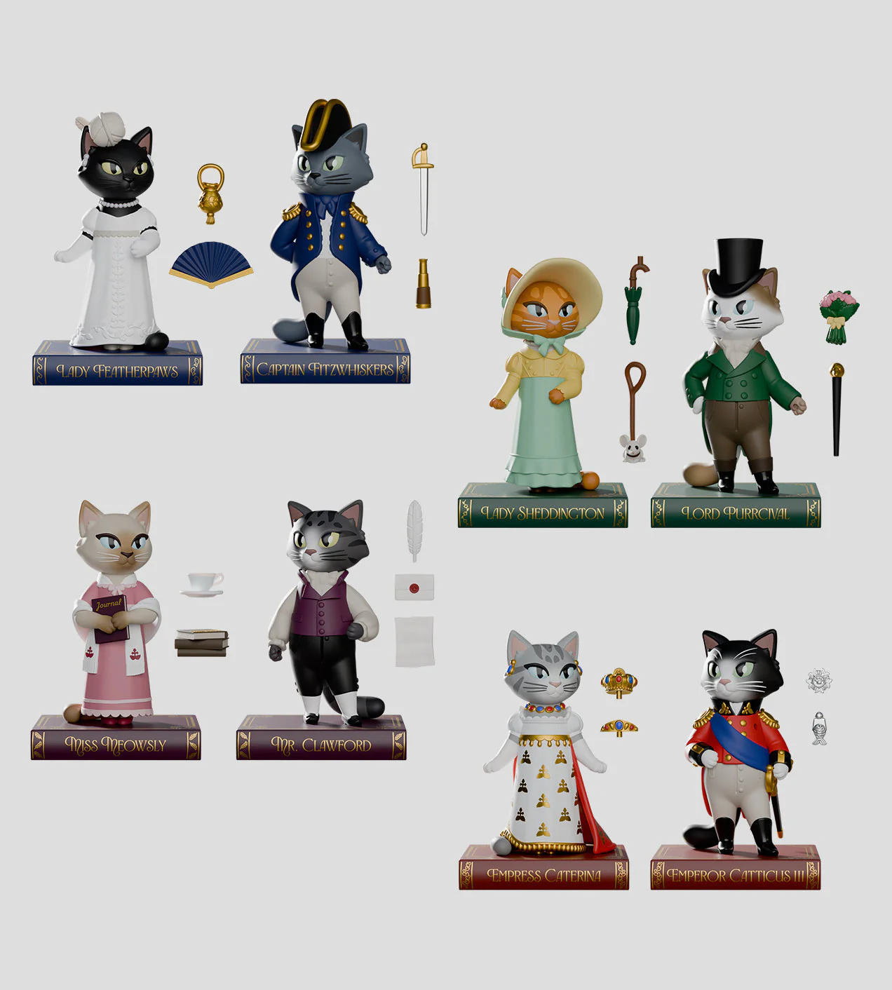 Kaleidos Creative: Regency Cats Blind Box - Image 3