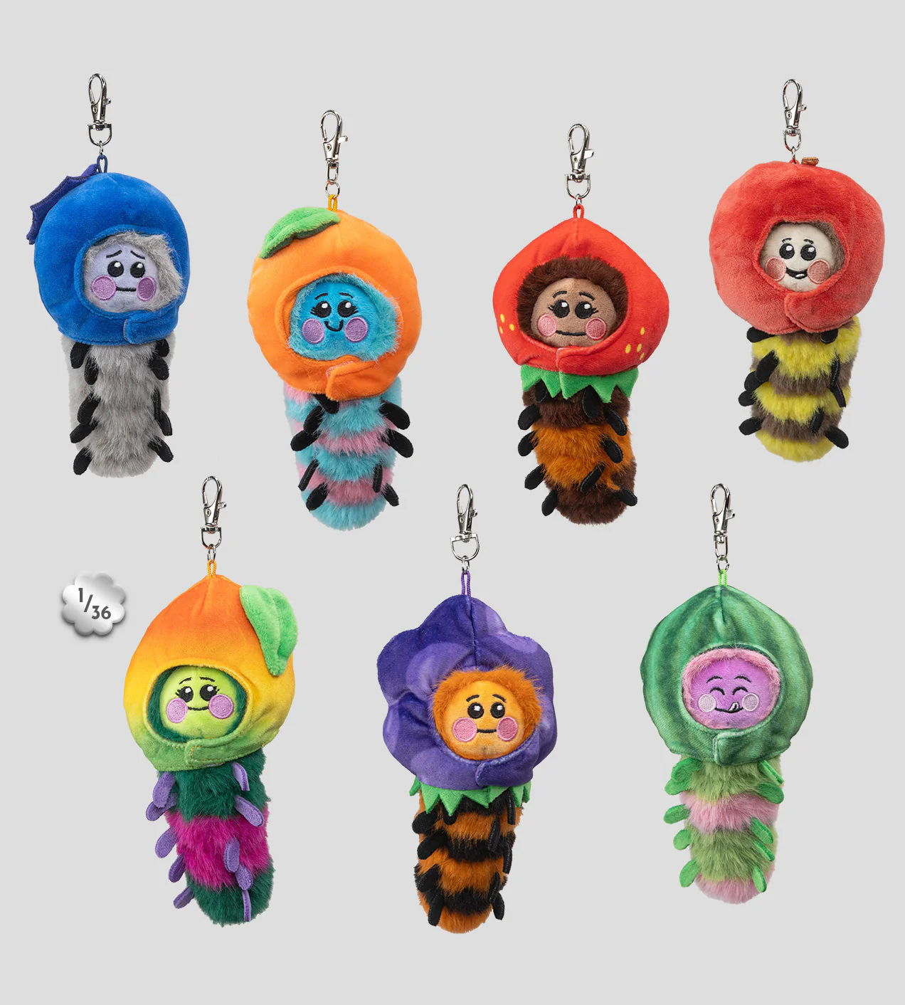 Kaleidos Creative: Wooly Bear and Friends Plush Keychain Blind Box - Image 2