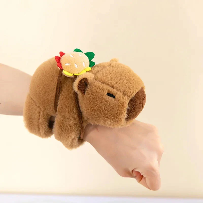 Kawaii Capybara Plush Slap Snap Wristband – Funny Kids Toy Bracelet - Image 10