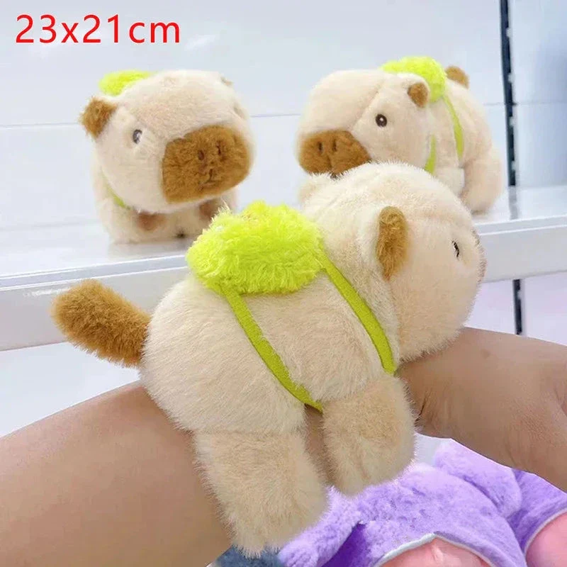 Kawaii Capybara Plush Slap Snap Wristband – Funny Kids Toy Bracelet - Image 8