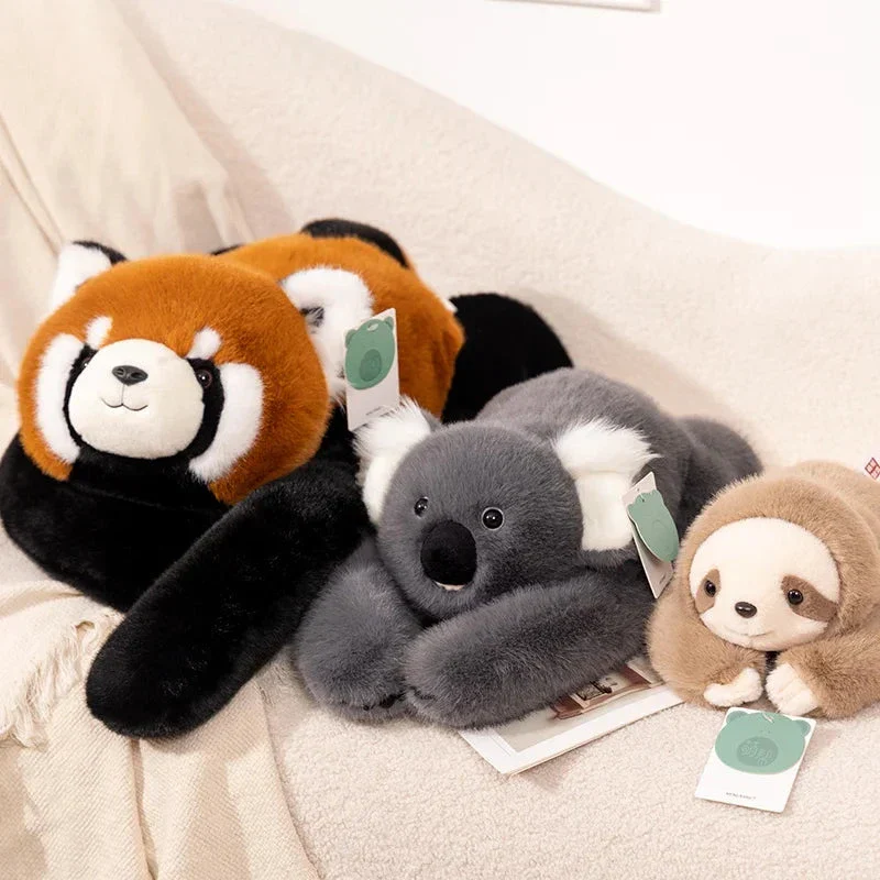 Kawaii Forest Animal Plush – Soft Raccoon, Dinosaur, Sloth, Panda Toy - Image 3