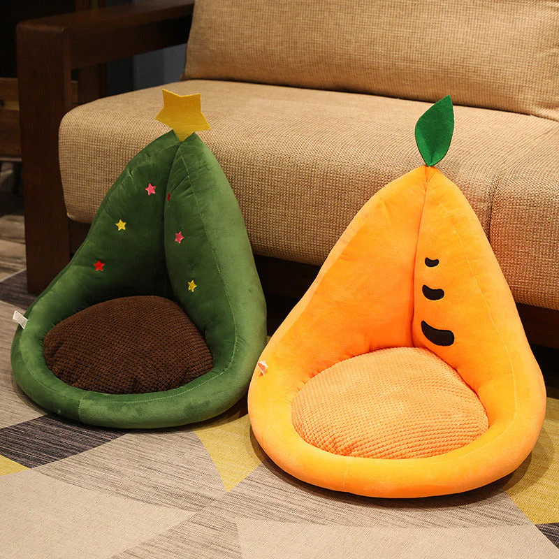 Kawaii Multifunction Plush Fruit Soft Stuffed Cactus Avocado Carrot Pillow Toys Home Office Decor Chair Seat Cushion - Image 2