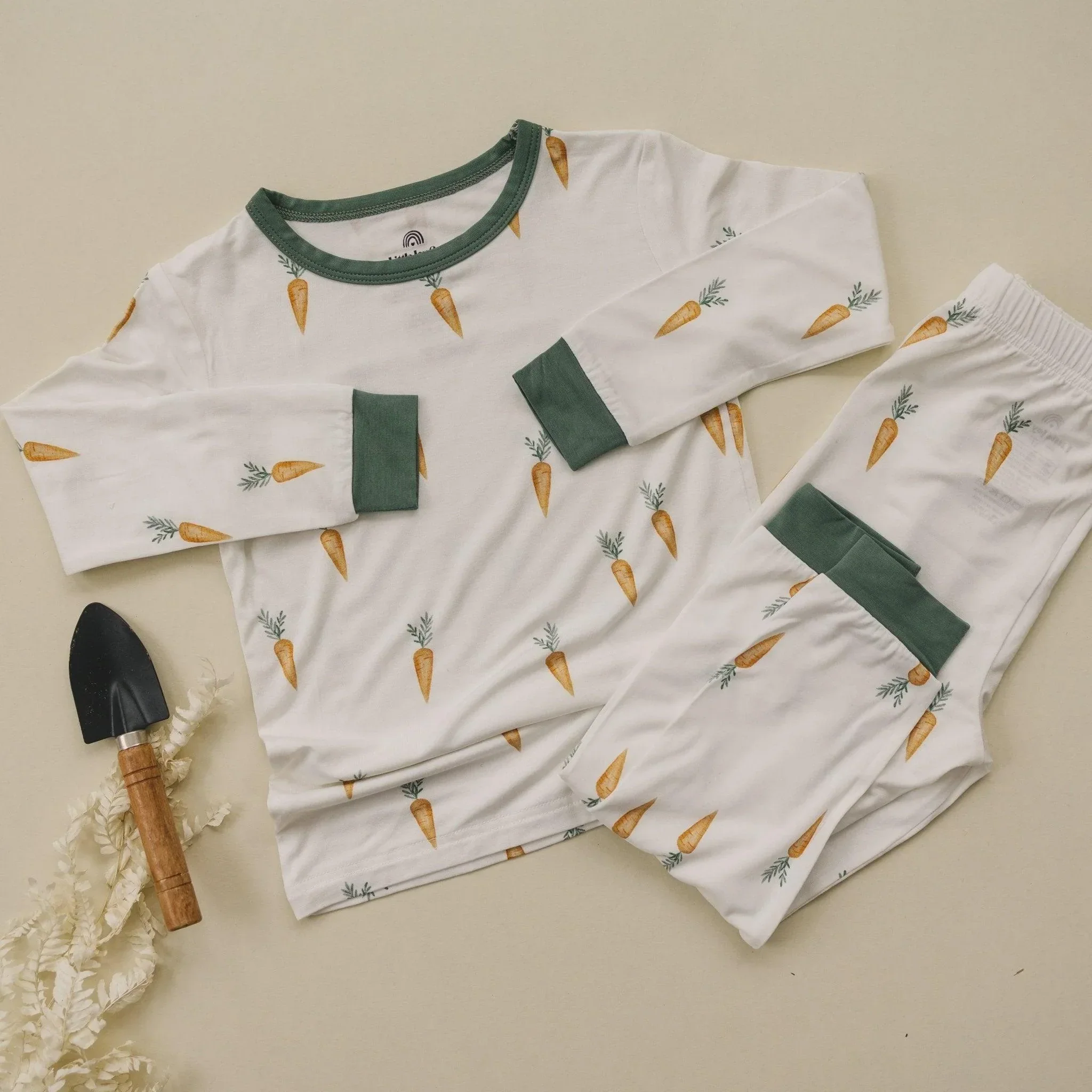 Keep Calm and Carrot On 2pc Bamboo Pajamas - Image 2