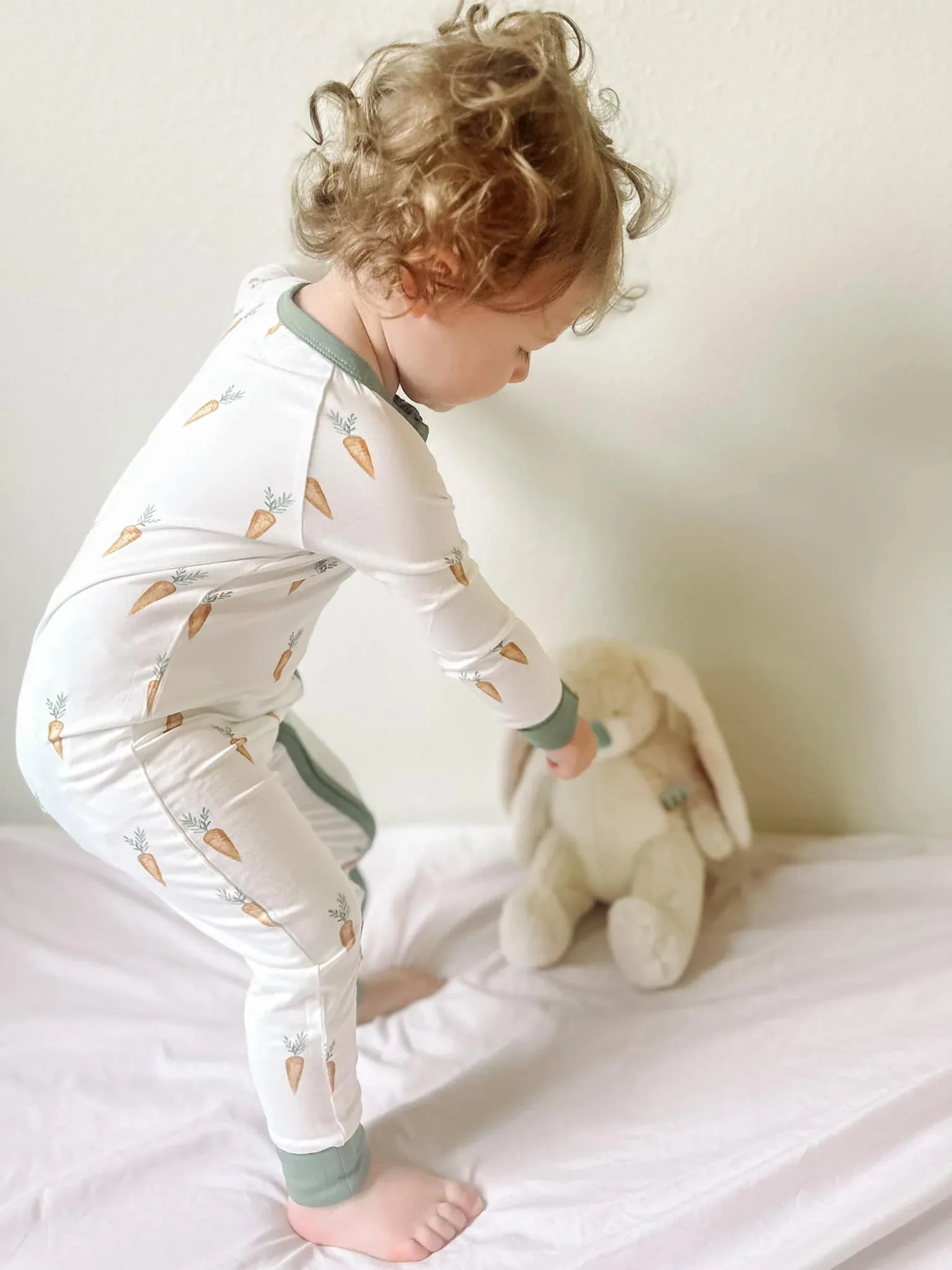 Keep Calm and Carrot On Bamboo Zippy Romper - Image 3