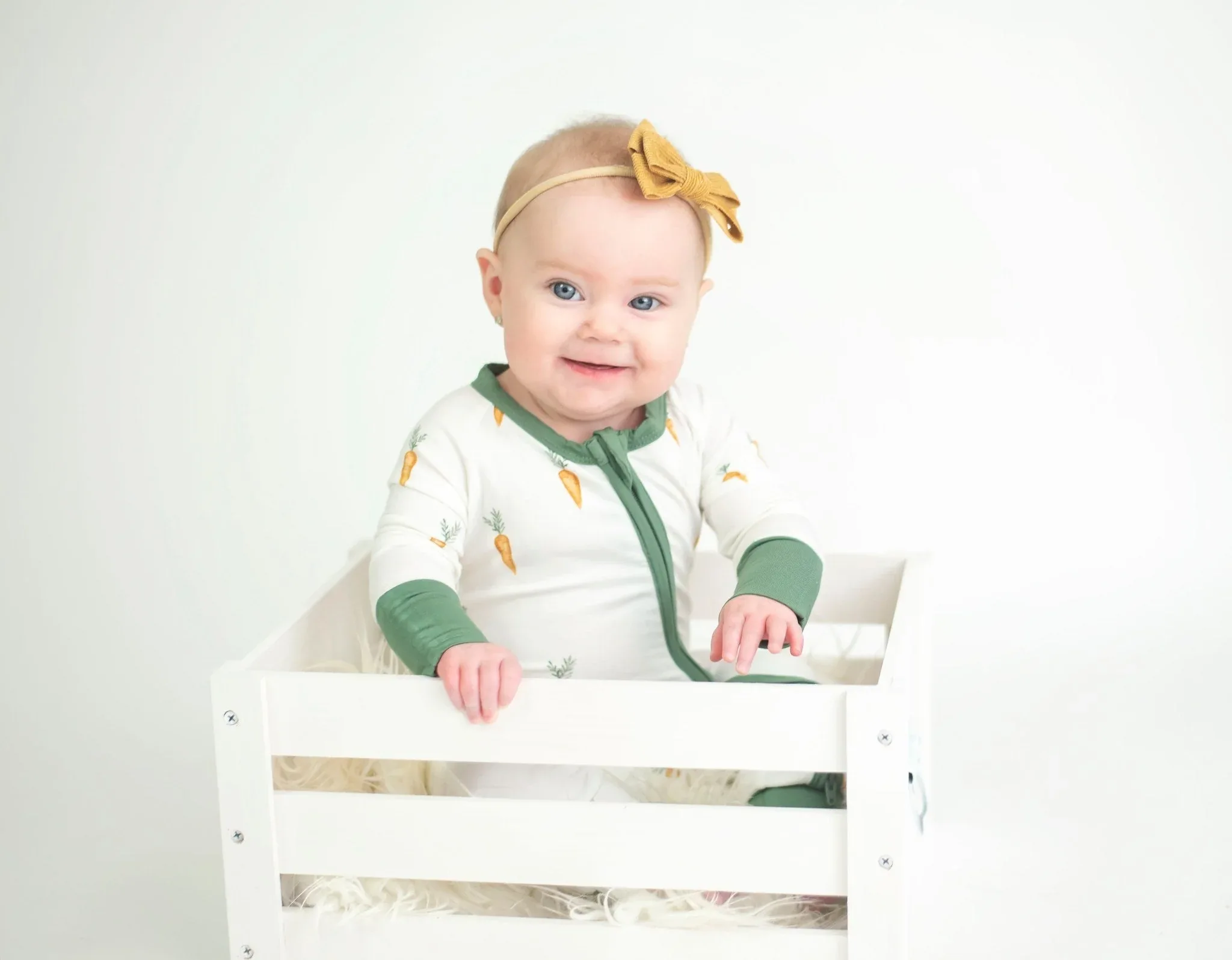 Keep Calm and Carrot On Bamboo Zippy Romper - Image 4