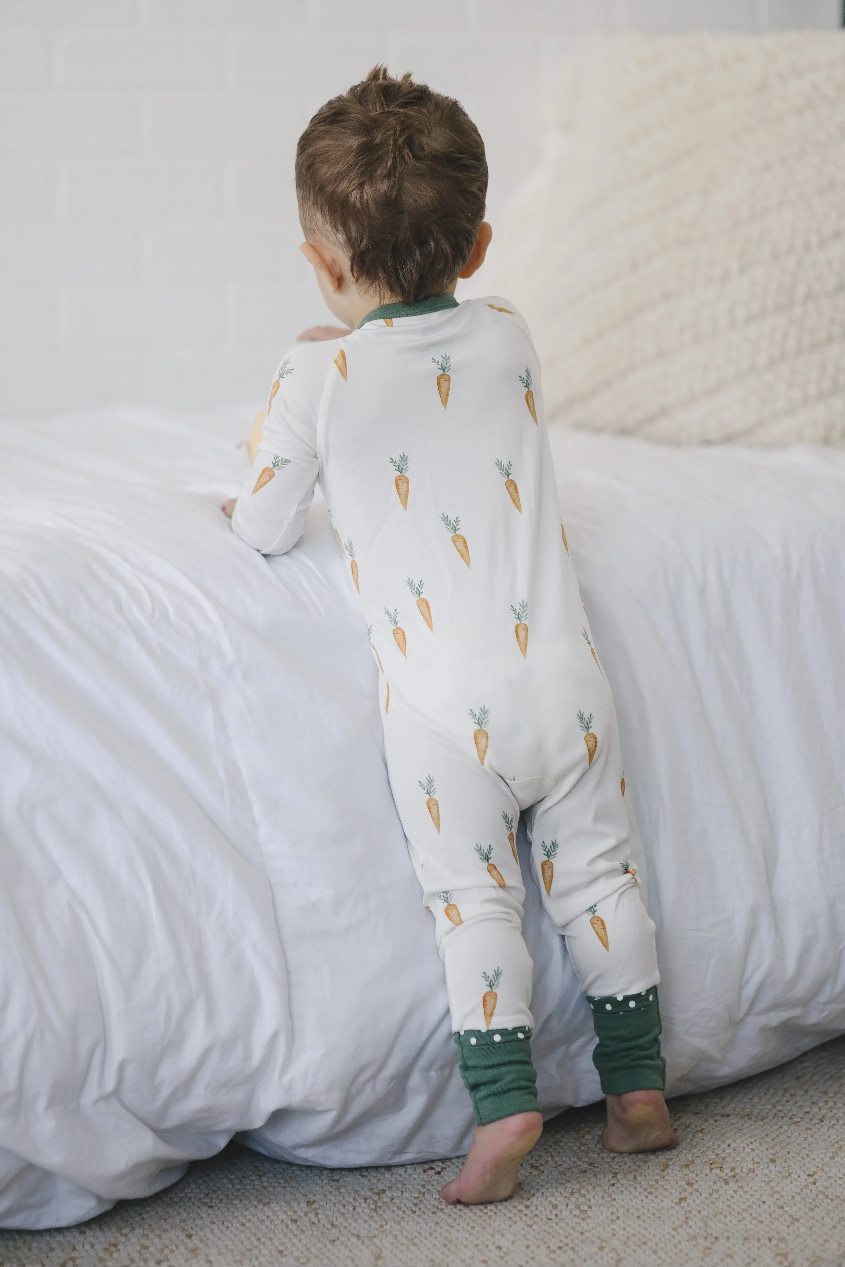 Keep Calm and Carrot On Bamboo Zippy Romper - Image 7